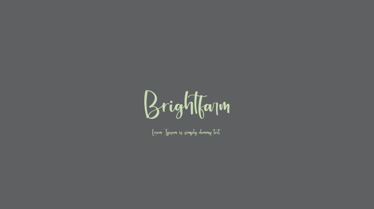 Brightfarm Font