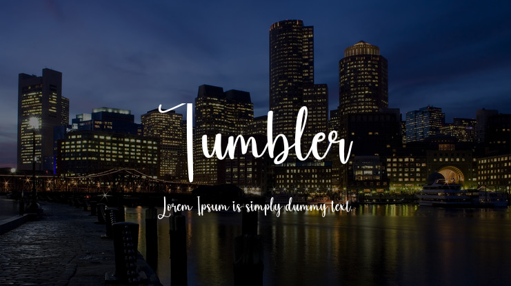 Tumbler Font