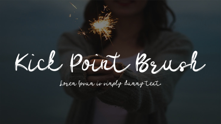 Kick Point Brush Font