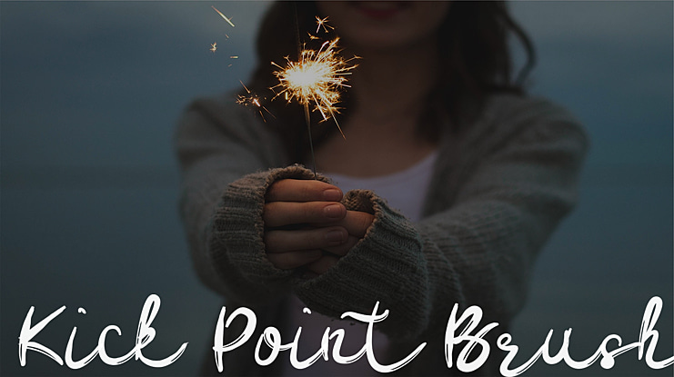 Kick Point Brush Font
