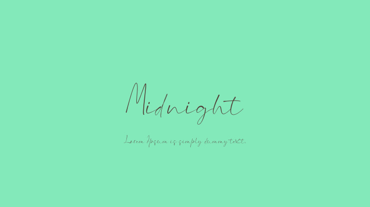Midnight Font