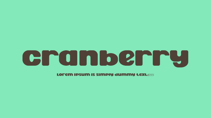 Cranberry Font
