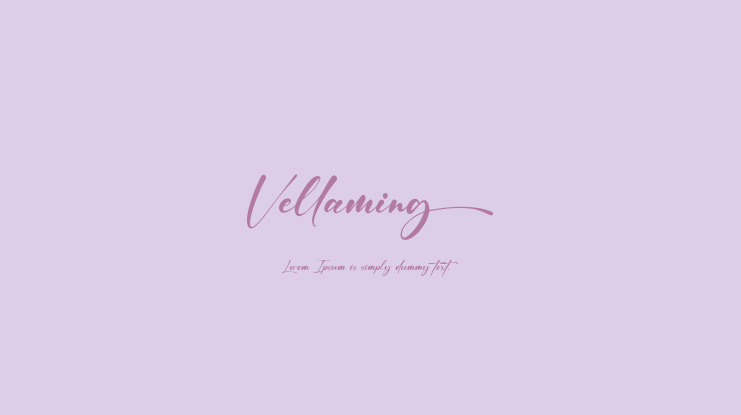 Vellaming Font