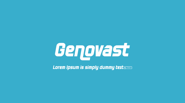 Genovast Font