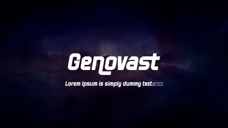 Genovast Font