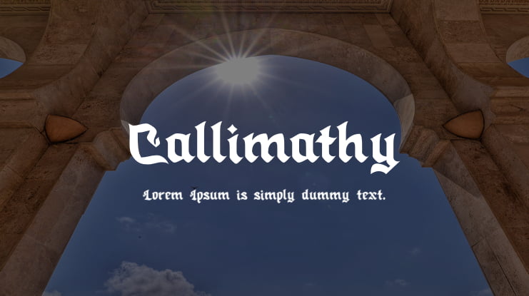 Callimathy Font