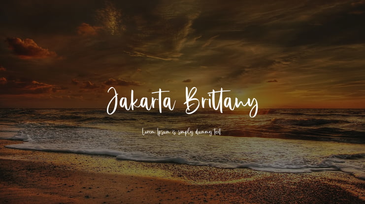 Jakarta Brittany Font