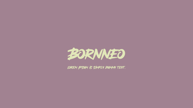 Bornneo Font