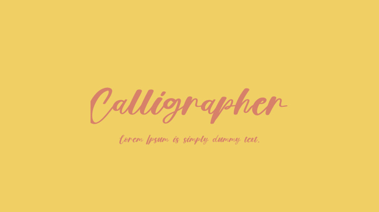 Calligrapher Font
