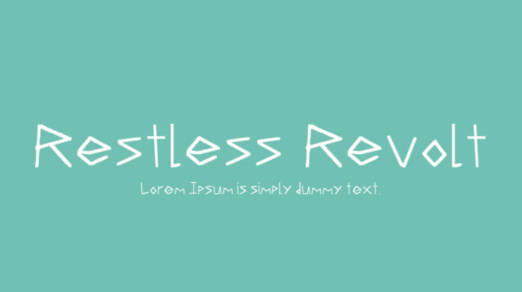 Restless-Revolt Font