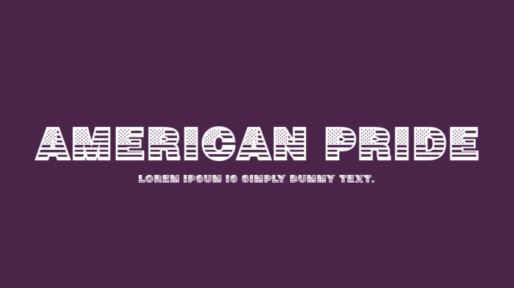 American Pride Font