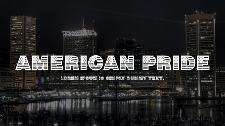 American Pride Font