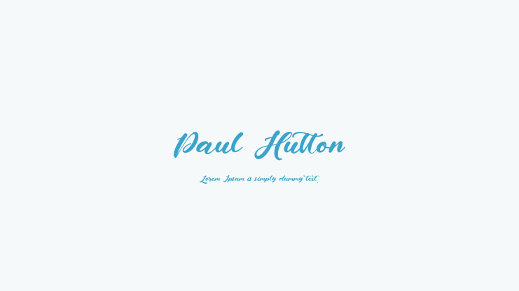 Paul Hutton Font