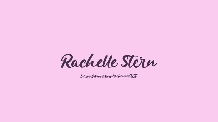 Rachelle Stern Font