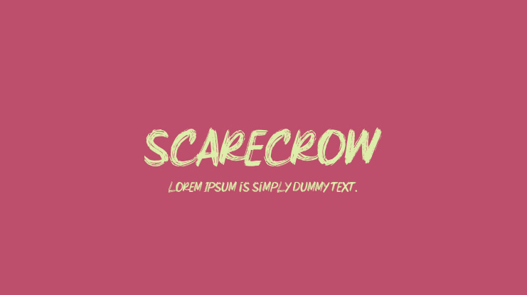 Scarecrow Font