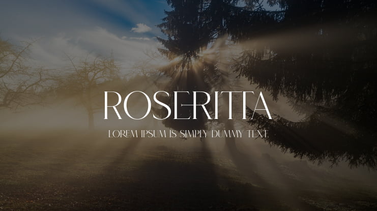Roseritta Font