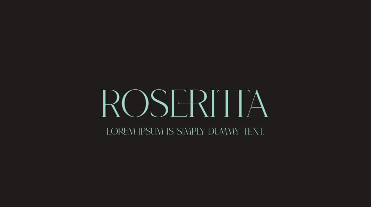 Roseritta Font