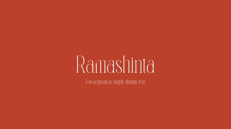 Ramashinta Font