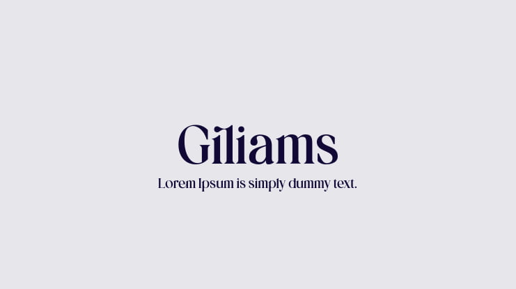 Giliams Font