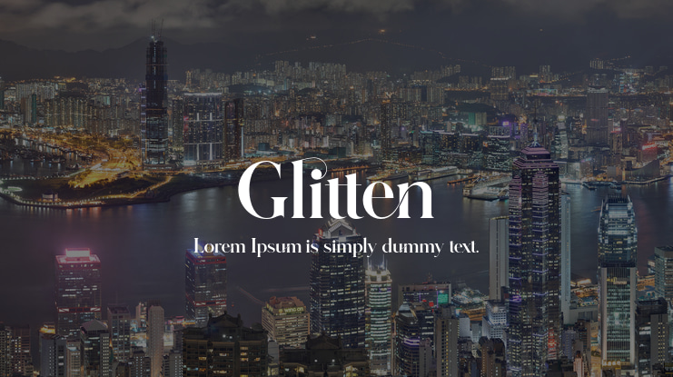 Glitten Font