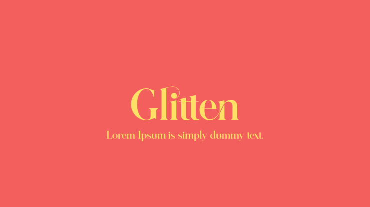 Glitten Font