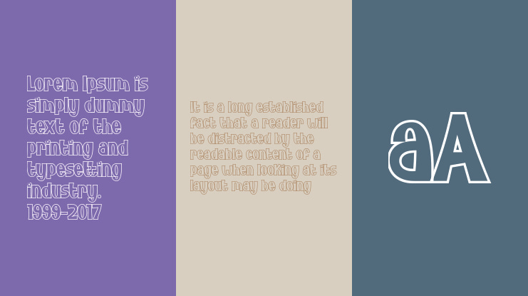 Bunny Flowers Outline Font Family