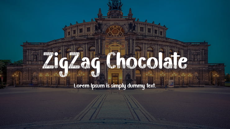 ZigZag Chocolate Font
