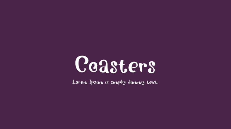 Coasters Font
