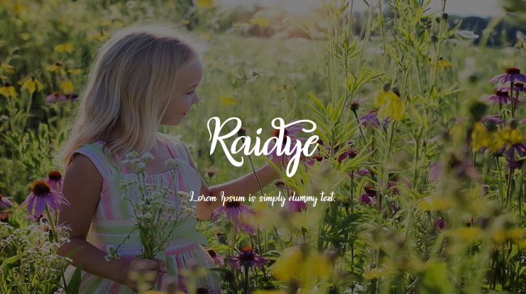 Raidye Font