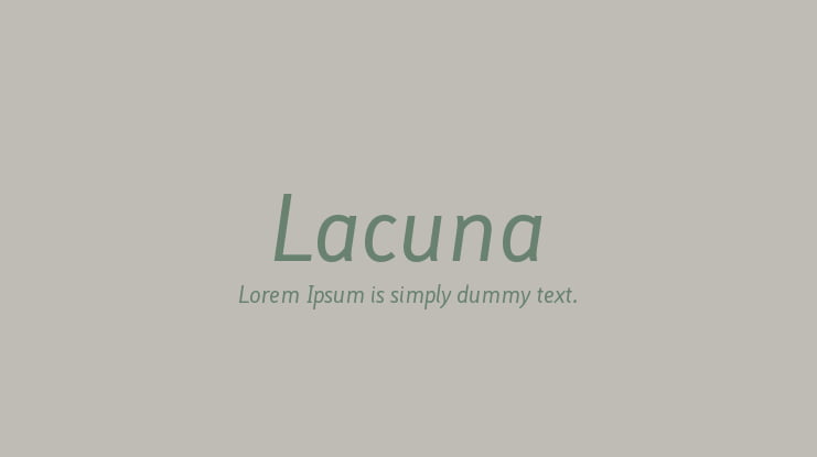 Lacuna Font Family