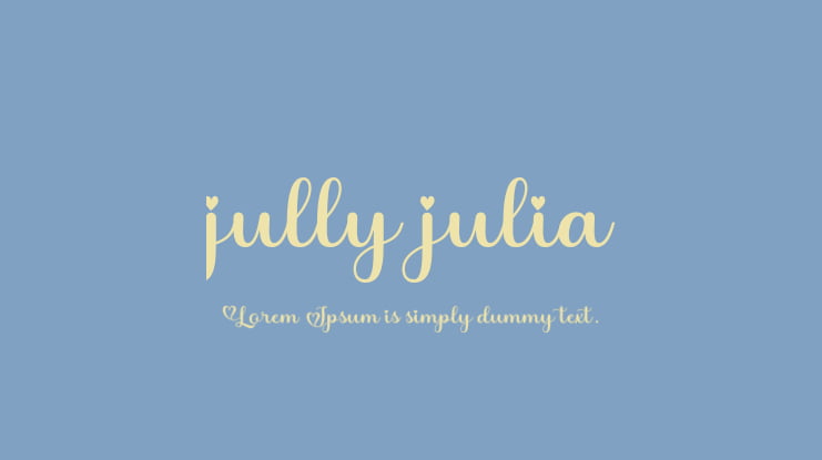 jully julia Font