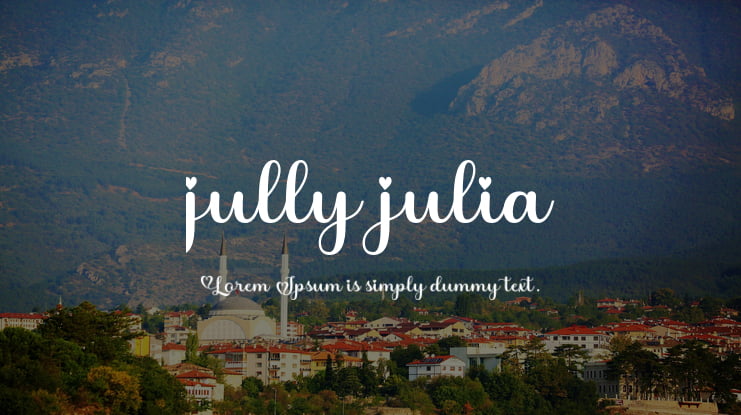 jully julia Font