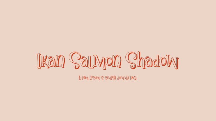 Ikan Salmon Shadow Font Family