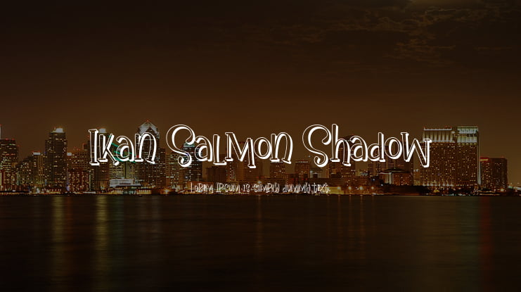 Ikan Salmon Shadow Font Family