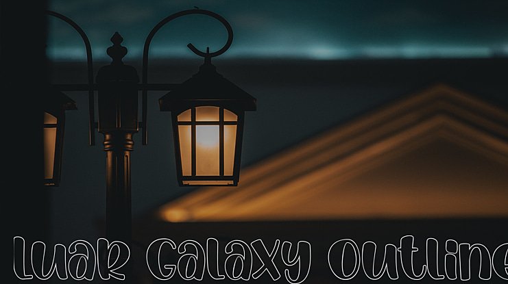 Luar Galaxy Outline Font Family