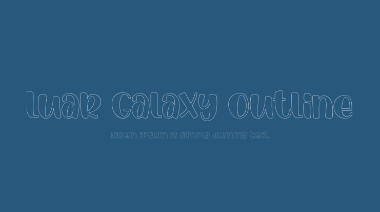 Luar Galaxy Outline Font Family