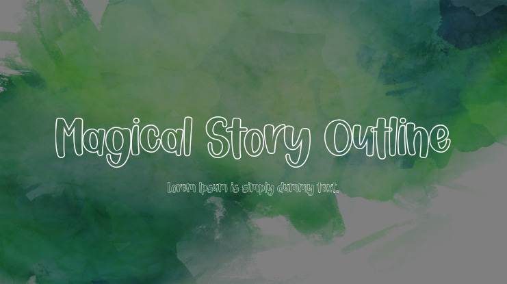 Magical Story Outline Font Family