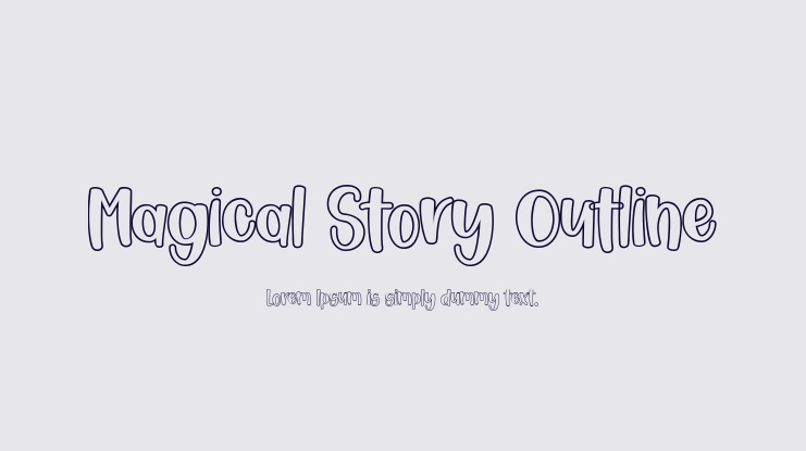 Magical Story Outline Font Family