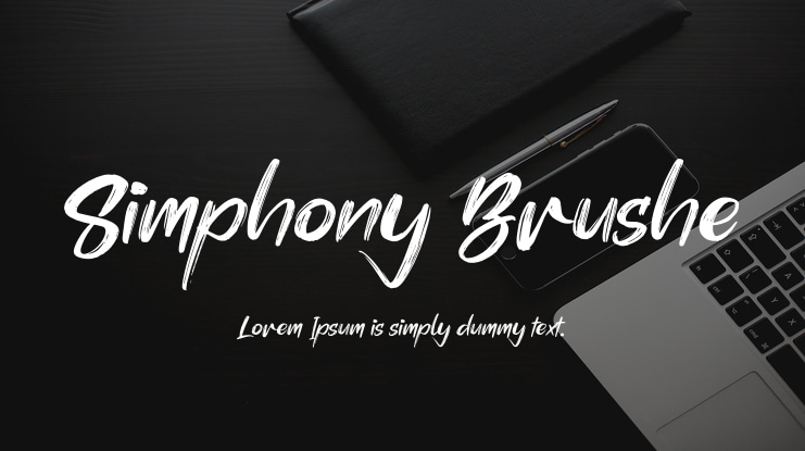 Simphony Brushe Font Family