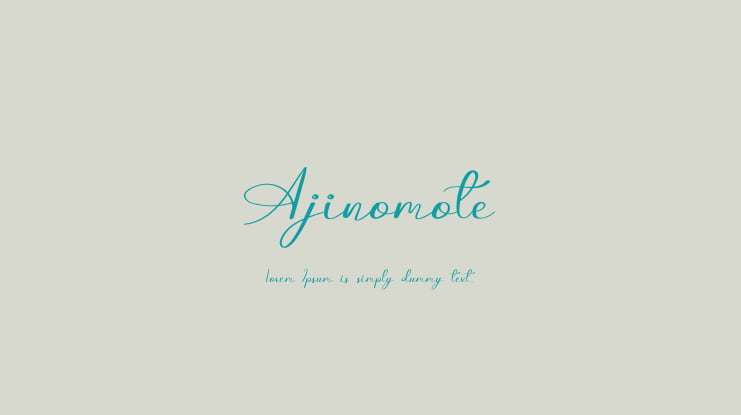 Ajinomote Font