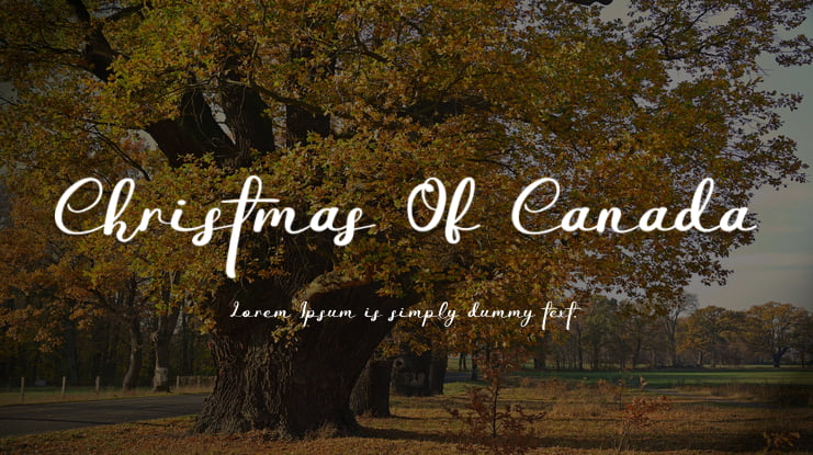 Christmas Of Canada Font