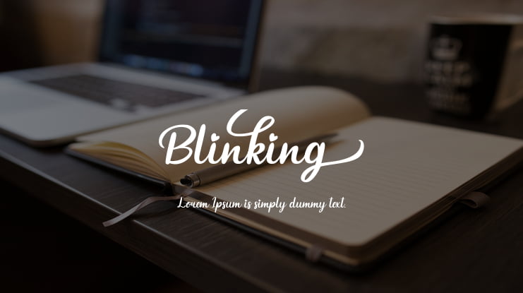 Blinking Font