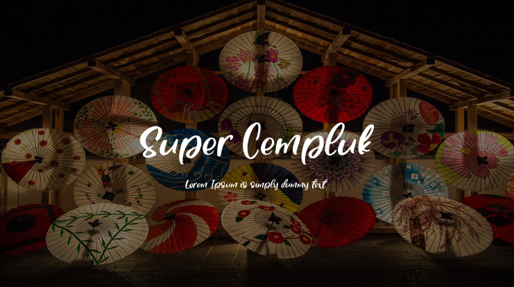 Super Cempluk Font