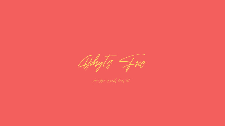 Qobryts Free Font