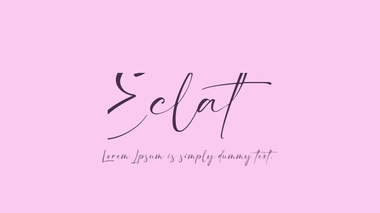 Eclat Font