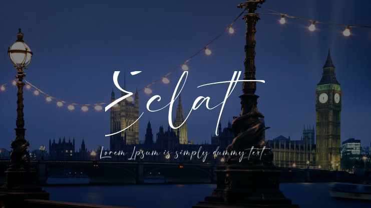 Eclat Font
