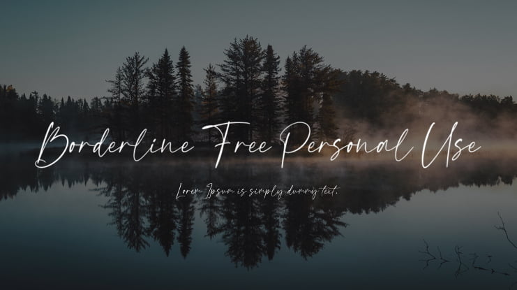 Borderline Free Personal Use Font