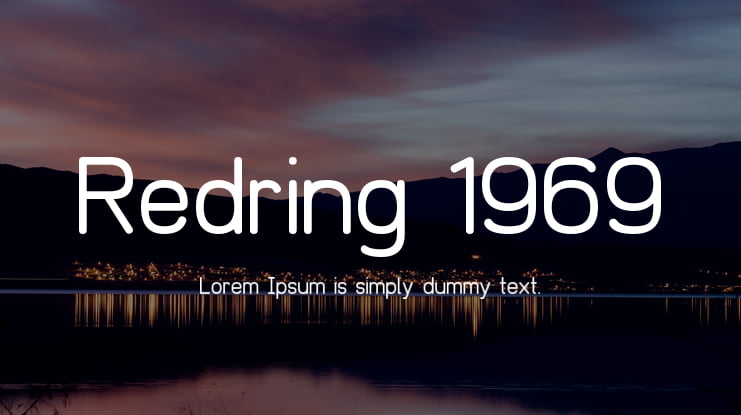 Redring 1969 Font
