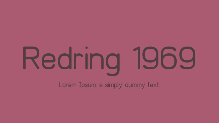 Redring 1969 Font