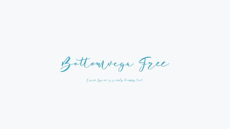 Bottomvega Free Font
